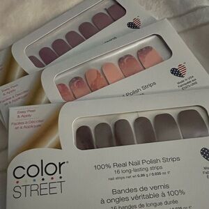 3 packs color street nails- NEW